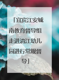 宜宾江安城南教育督导组走进淯江幼儿园进行常规督导