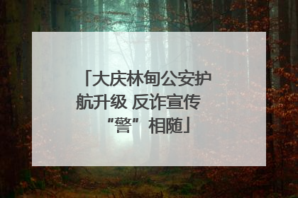 大庆林甸公安护航升级 反诈宣传“警”相随
