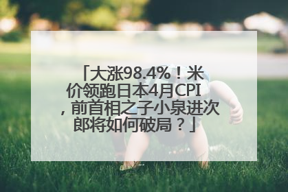 大涨98.4%！米价领跑日本4月CPI，前首相之子小泉进次郎将如何破局？