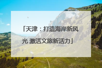 天津：打造海岸新风光 激活文旅新活力