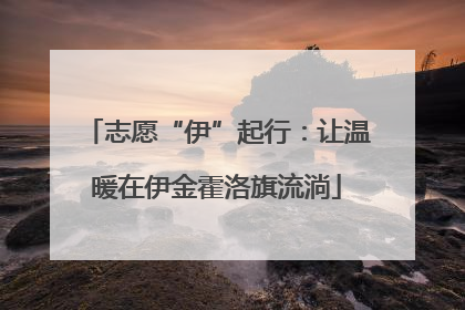 志愿“伊”起行：让温暖在伊金霍洛旗流淌