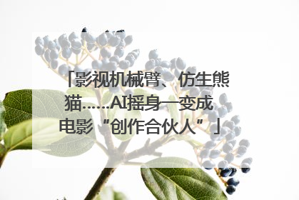 影视机械臂、仿生熊猫……AI摇身一变成电影“创作合伙人”