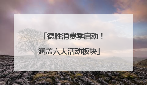 德胜消费季启动！涵盖六大活动板块