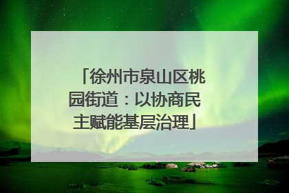 徐州市泉山区桃园街道：以协商民主赋能基层治理