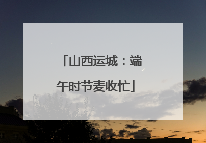山西运城：端午时节麦收忙