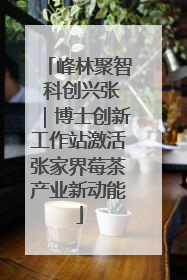 峰林聚智 科创兴张｜博士创新工作站激活张家界莓茶产业新动能