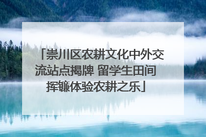 崇川区农耕文化中外交流站点揭牌 留学生田间挥镰体验农耕之乐