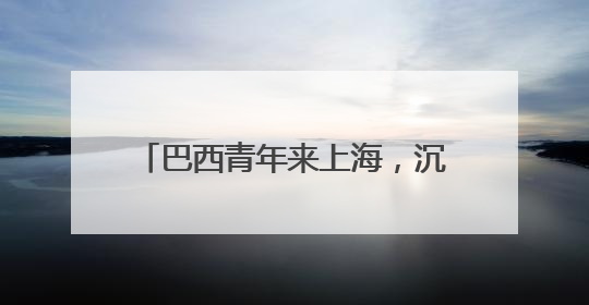 巴西青年来上海，沉浸式体验科技发展