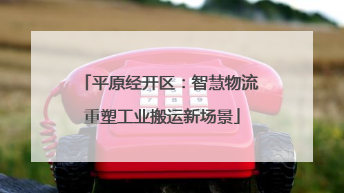 平原经开区：智慧物流重塑工业搬运新场景