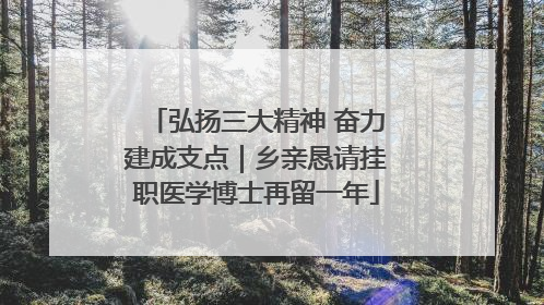 弘扬三大精神 奋力建成支点｜乡亲恳请挂职医学博士再留一年