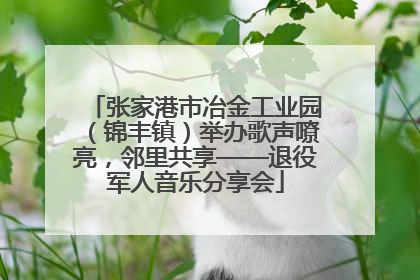 张家港市冶金工业园（锦丰镇）举办歌声嘹亮，邻里共享——退役军人音乐分享会