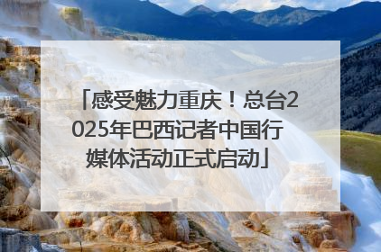 感受魅力重庆！总台2025年巴西记者中国行媒体活动正式启动