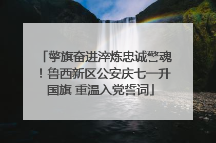 擎旗奋进淬炼忠诚警魂！鲁西新区公安庆七一升国旗 重温入党誓词