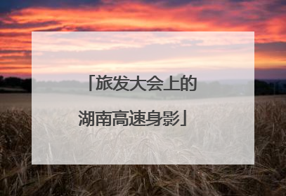 旅发大会上的湖南高速身影