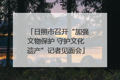 日照市召开“加强文物保护 守护文化遗产”记者见面会
