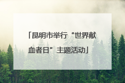 昆明市举行“世界献血者日”主题活动