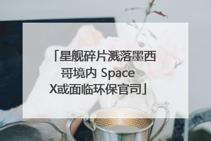 星舰碎片溅落墨西哥境内 SpaceX或面临环保官司