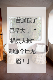普通粽子巴掌大，“横县大粽”却像个巨无霸！