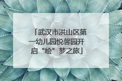 武汉市洪山区第一幼儿园悦馨园开启“绘”梦之旅