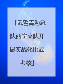 武警青海总队西宁支队开展实战化比武考核