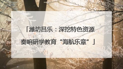 潍坊昌乐：深挖特色资源 奏响研学教育“海航乐章”