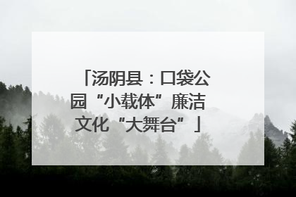 汤阴县：口袋公园“小载体”廉洁文化“大舞台”