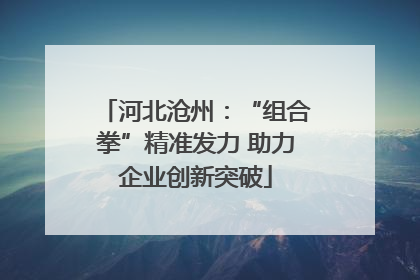 河北沧州：“组合拳”精准发力 助力企业创新突破