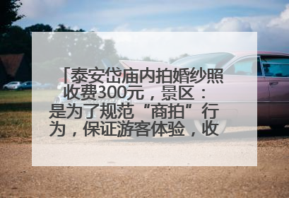 泰安岱庙内拍婚纱照收费300元，景区：是为了规范“商拍”行为，保证游客体验，收取费用全部上交国库