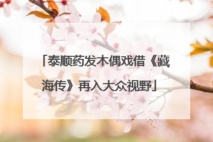 泰顺药发木偶戏借《藏海传》再入大众视野