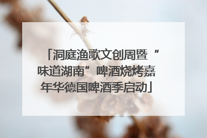 洞庭渔歌文创周暨“味道湖南”啤酒烧烤嘉年华德国啤酒季启动
