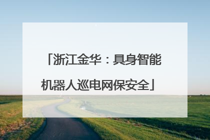 浙江金华：具身智能机器人巡电网保安全