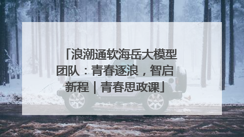 浪潮通软海岳大模型团队：青春逐浪，智启新程｜青春思政课