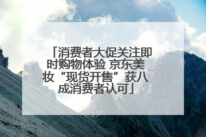 消费者大促关注即时购物体验 京东美妆“现货开售”获八成消费者认可