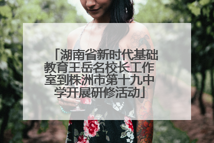 湖南省新时代基础教育王岳名校长工作室到株洲市第十九中学开展研修活动