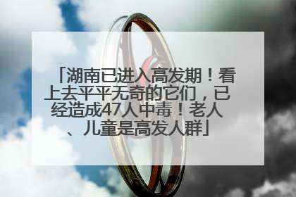 湖南已进入高发期！看上去平平无奇的它们，已经造成47人中毒！老人、儿童是高发人群