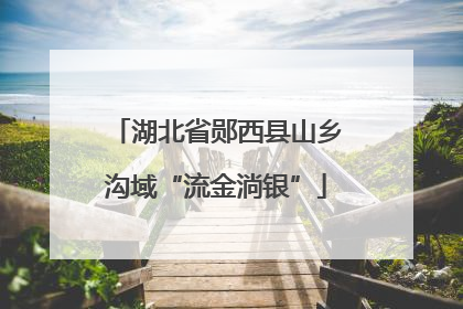 湖北省郧西县山乡沟域“流金淌银”