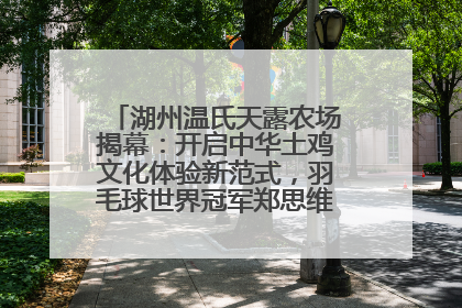 湖州温氏天露农场揭幕：开启中华土鸡文化体验新范式，羽毛球世界冠军郑思维助力品牌兴农
