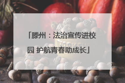 滕州：法治宣传进校园 护航青春助成长