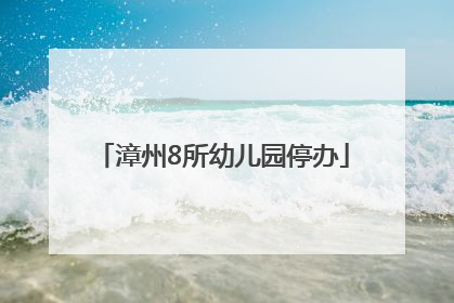 漳州8所幼儿园停办