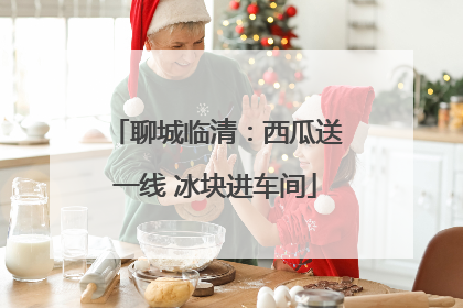 聊城临清：西瓜送一线 冰块进车间