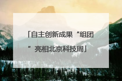 自主创新成果“组团”亮相北京科技周