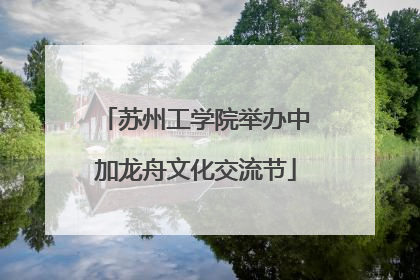 苏州工学院举办中加龙舟文化交流节