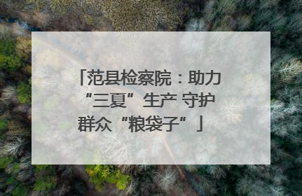 范县检察院：助力“三夏”生产 守护群众“粮袋子”