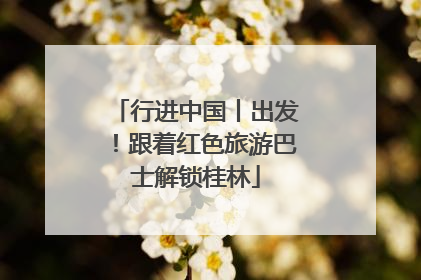 行进中国丨出发！跟着红色旅游巴士解锁桂林