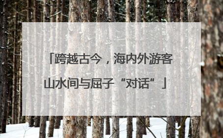 跨越古今，海内外游客山水间与屈子“对话”