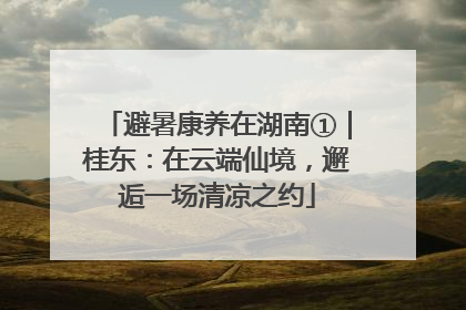 避暑康养在湖南①｜桂东：在云端仙境，邂逅一场清凉之约
