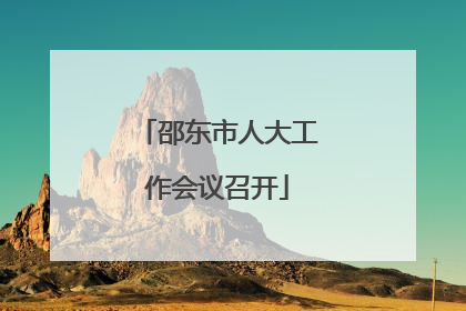 邵东市人大工作会议召开