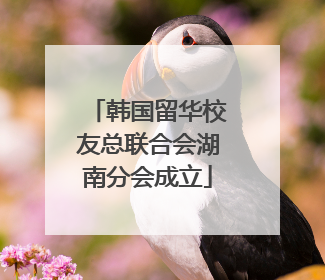 韩国留华校友总联合会湖南分会成立