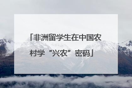 非洲留学生在中国农村学“兴农”密码