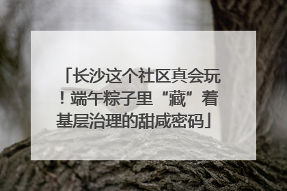 长沙这个社区真会玩！端午粽子里“藏”着基层治理的甜咸密码